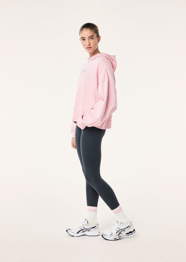 P.e Nation Global Hoodie In Chalk Pink