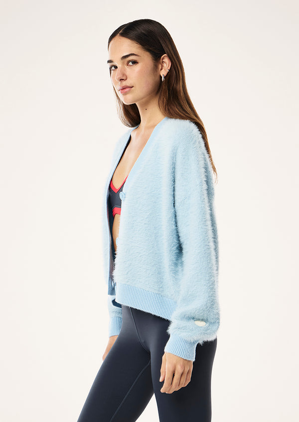 P.e Nation Greenpoint Knit Cardigan In Ice Blue