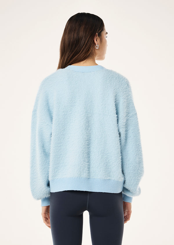 P.e Nation Greenpoint Knit Cardigan In Ice Blue
