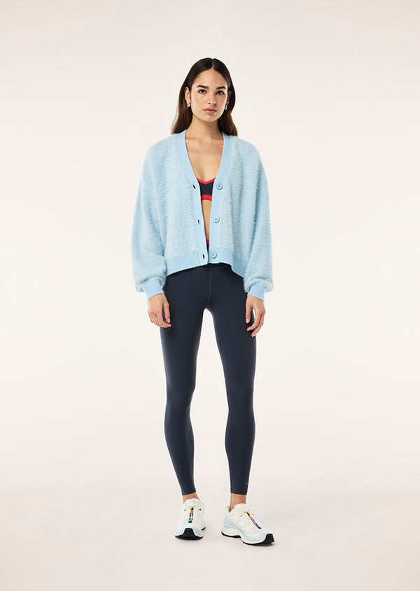 P.e Nation Greenpoint Knit Cardigan In Ice Blue
