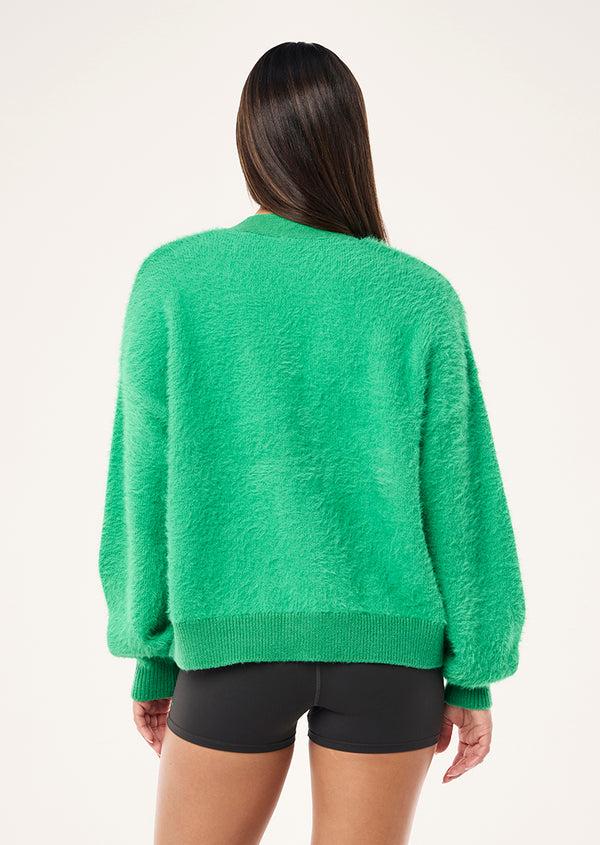P.e Nation Greenpoint Knit Cardigan In Kelly Green