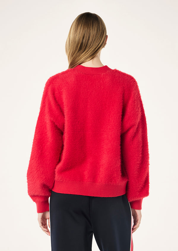 P.e Nation Greenpoint Knit Cardigan In Strawberry