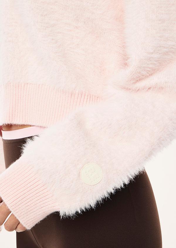 P.e Nation Greenpoint V Neck Knit In Chalk Pink