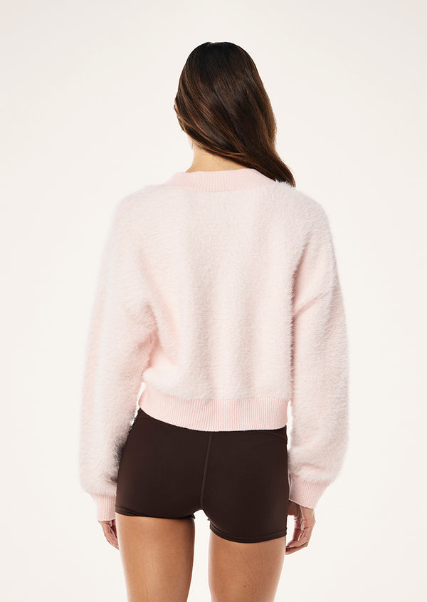 P.e Nation Greenpoint V Neck Knit In Chalk Pink
