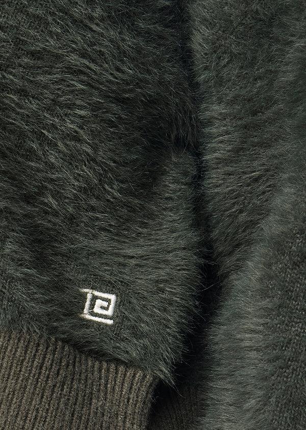 P.e Nation Greenpoint V Neck Knit Sweat In Caviar