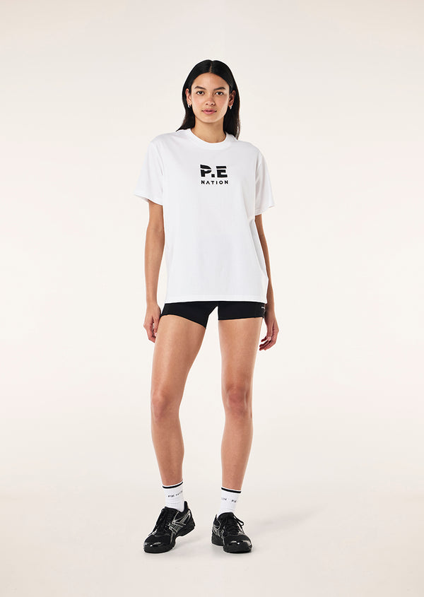 P.e Nation Heads Up 2 Tee In Optic White
