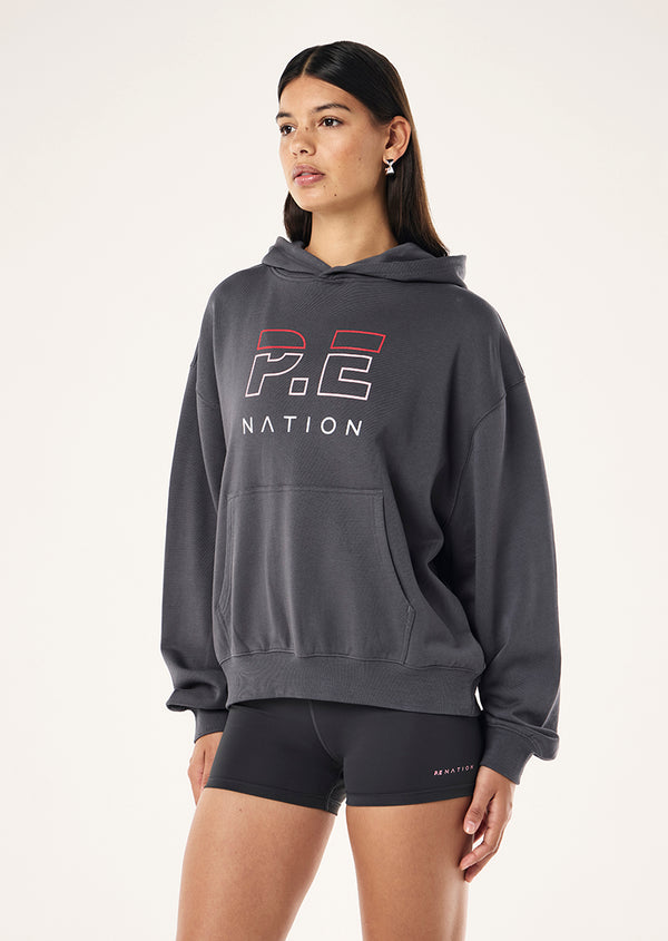 P.e Nation Heads Up Hoodie In Asphalt