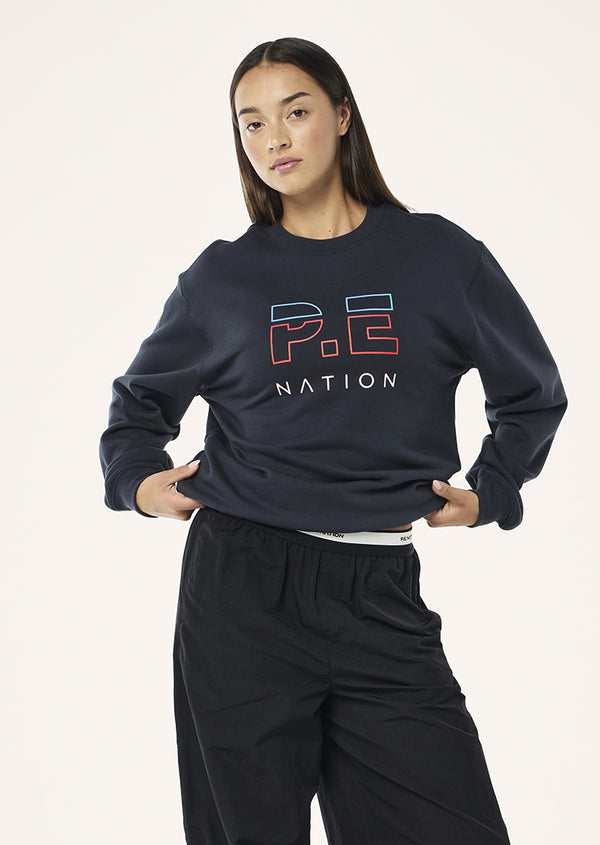 P.e Nation Heads Up Sweat In Marine Blue
