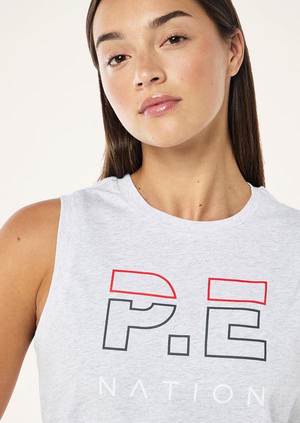 p.e nation Heads up tank in grey marle