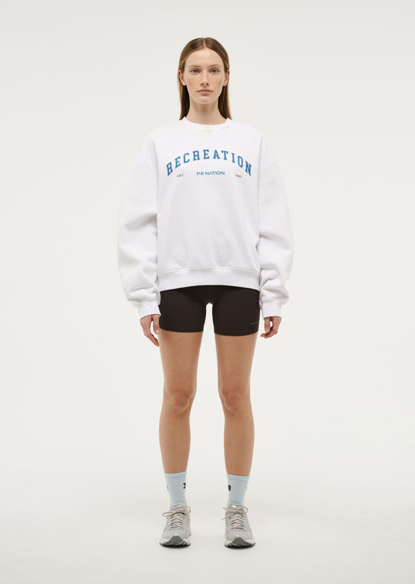 P.e Nation Heyward Sweat In Optic White