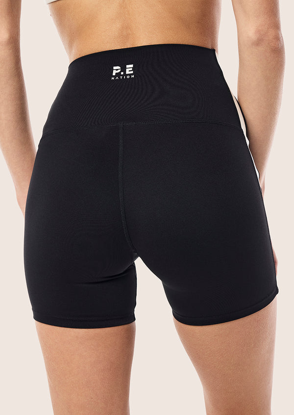 P.e Nation Highgate 5" Bike Short In Black & Cloud