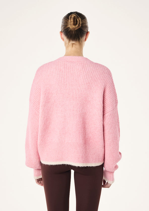 P.e Nation Illuminate Knit In Dusty Pink