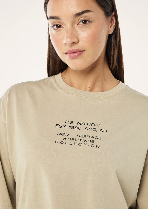 p.e nation Lamont tee in washed biscuit
