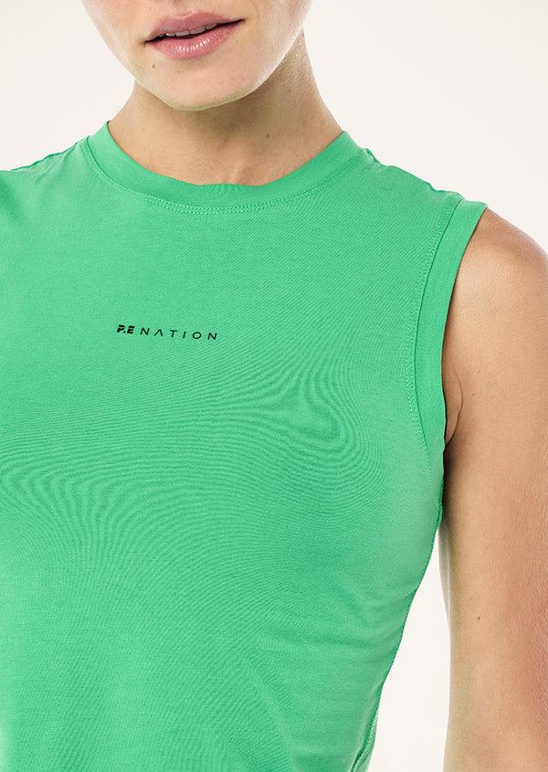 p.e nation Lenox tank in kelly green