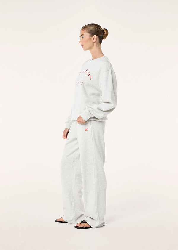 P.e Nation Liberation Sweat In Light Grey Marle