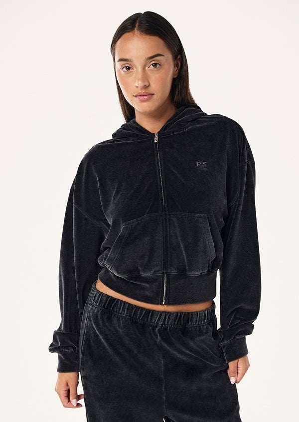 P.e Nation Luxuria Zip Through In Washed Asphalt