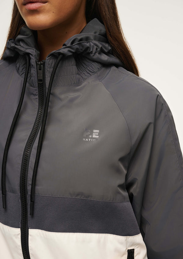 p.e nation Man down jacket in asphalt