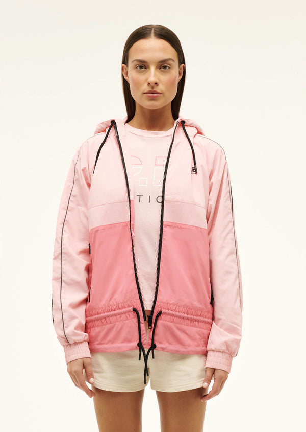 P.e Nation Man Down Jacket In Pink Lemonade