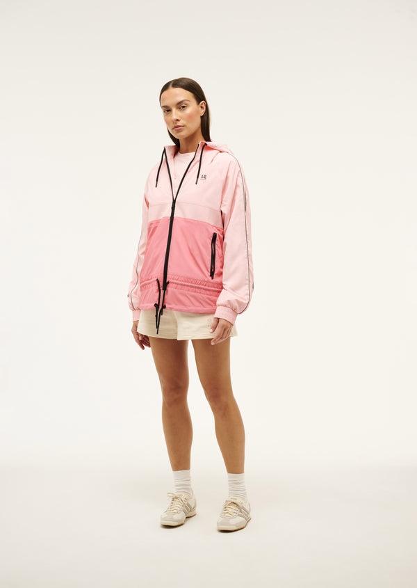 P.e Nation Man Down Jacket In Pink Lemonade