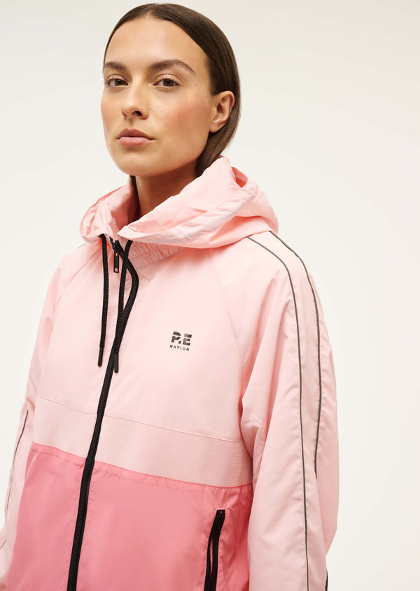 p.e nation Man down jacket in pink lemonade