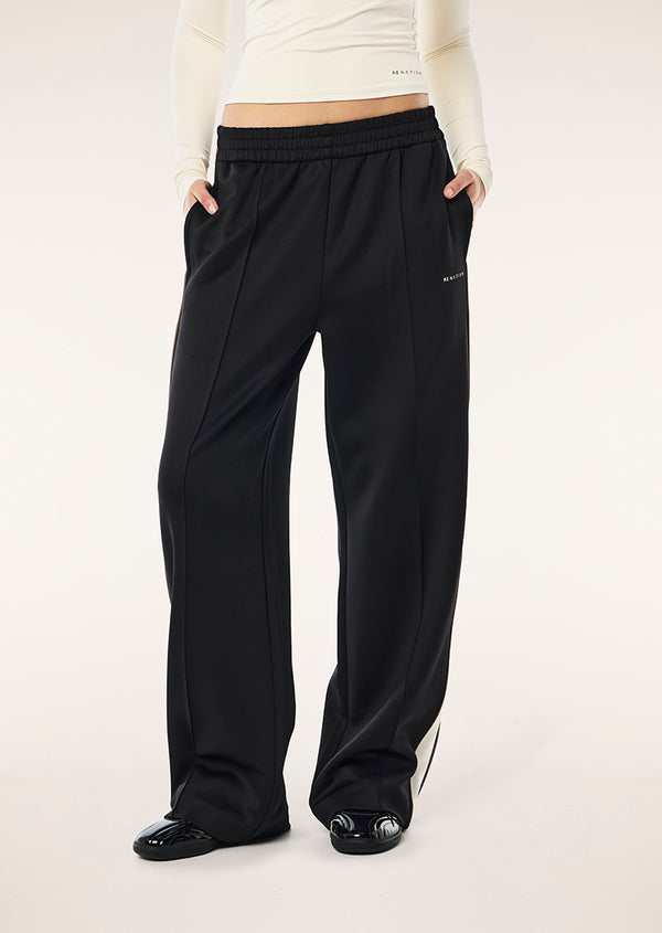 P.e Nation Man Down Trackpant In Black & Walnut