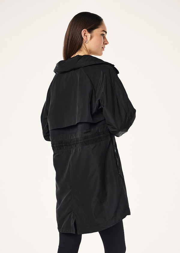 P.e Nation Mid-length Man Down Jacket In Black