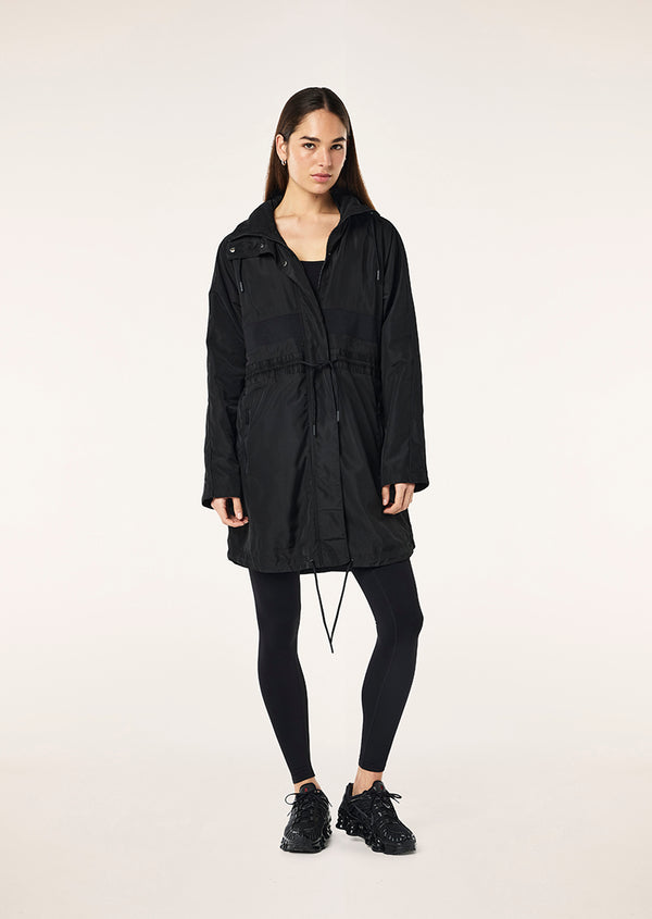 P.e Nation Mid-length Man Down Jacket In Black