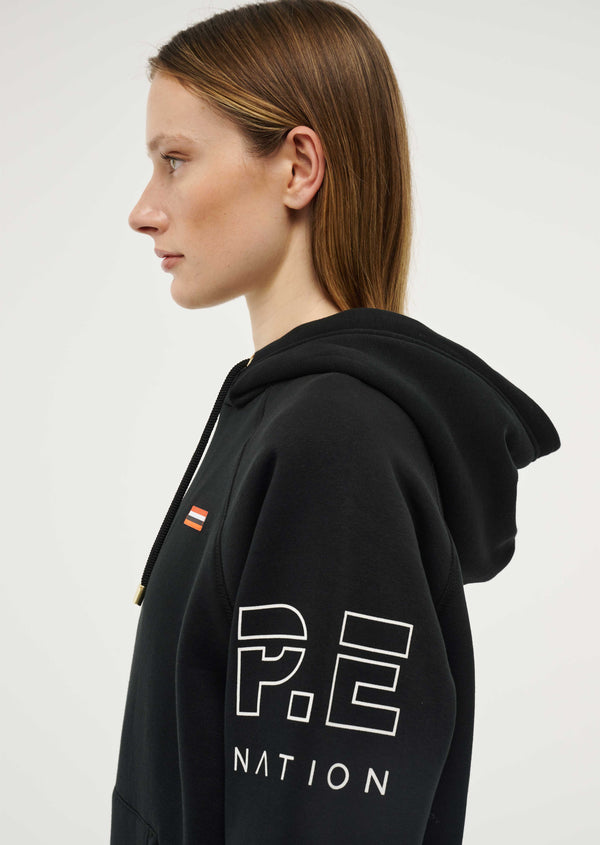 p.e nation Moneyball hoodie in black