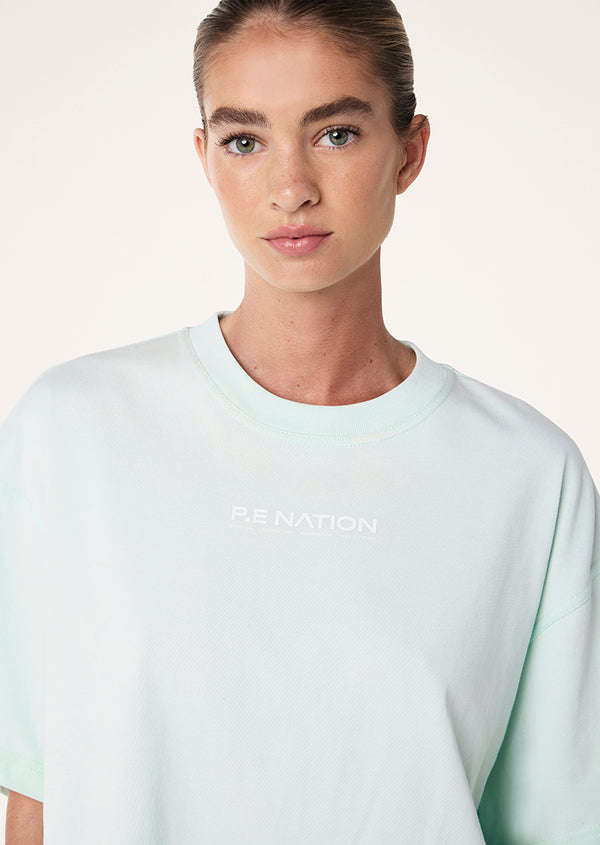 p.e nation Namedrop tee in hint of mint