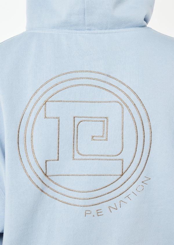 p.e nation Output hoodie in dusty blue