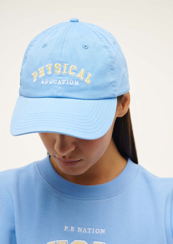 p.e nation Physical cap in washed cornflower blue