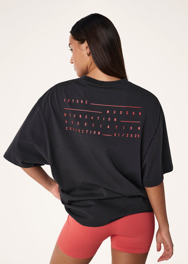 p.e nation Playfield tee in washed black