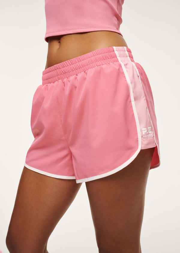 p.e nation Preset short in pink lemonade
