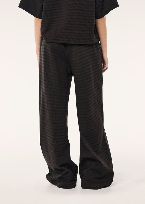 P.e Nation Printemps Waffle Trackpant In Licorice