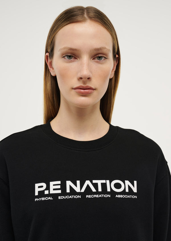 p.e nation Qualify sweat in black