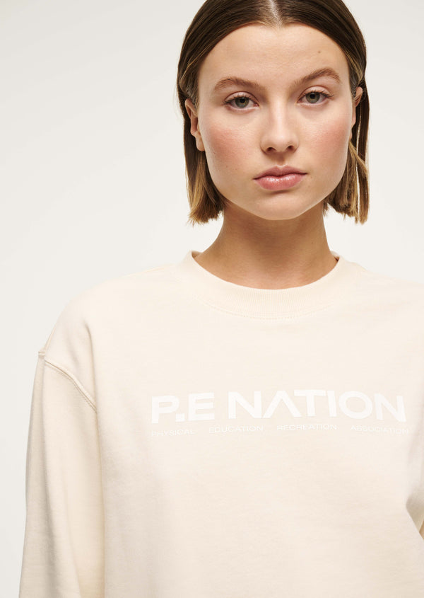p.e nation Qualify sweat in whisper white