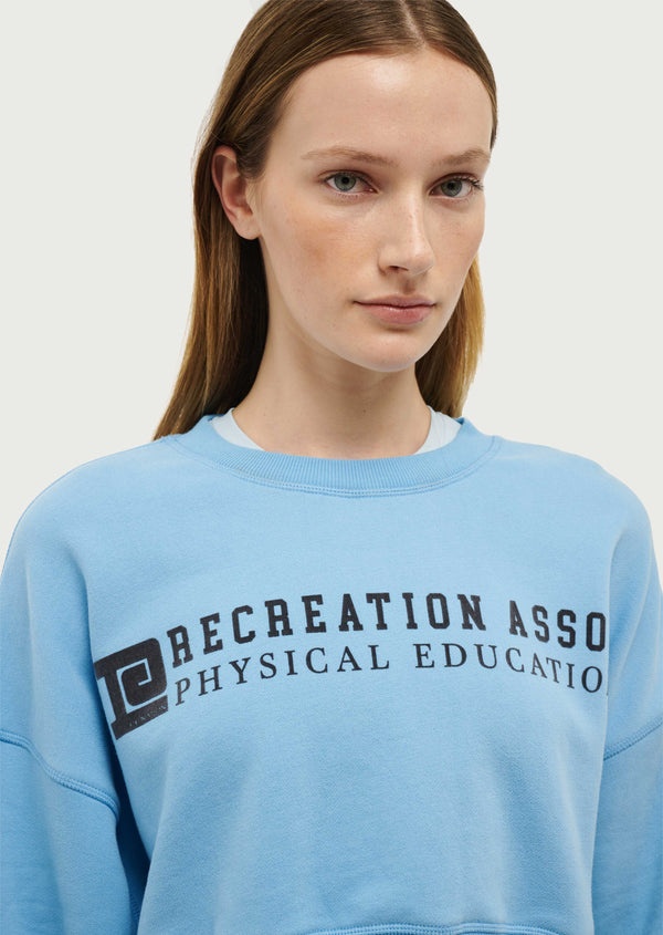 p.e nation Rally sweat in bright blue