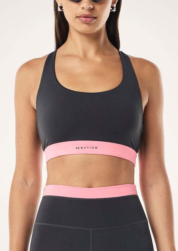 P.e Nation Redefine Sports Bra In Asphalt