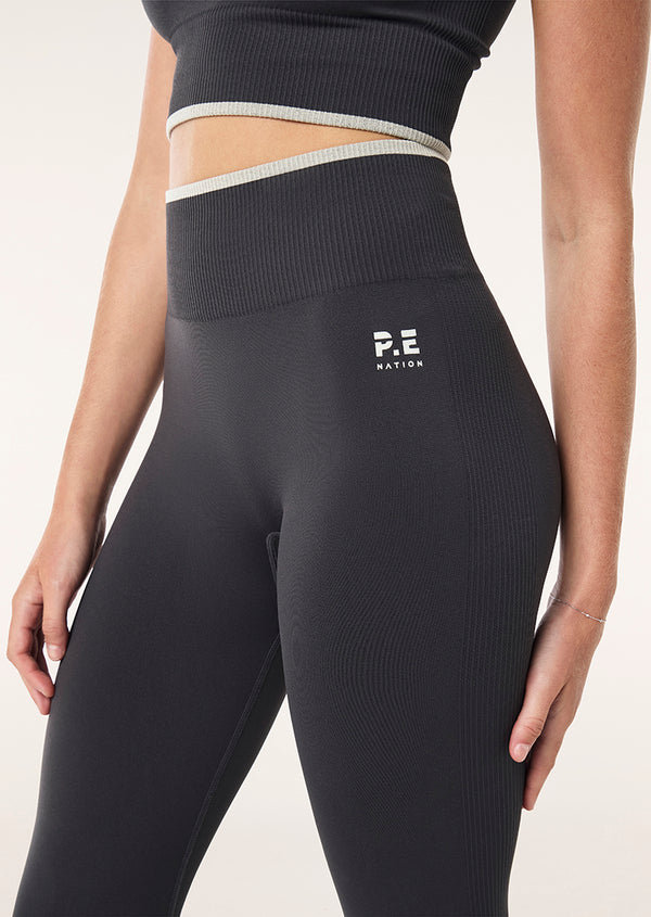 p.e nation Restore seamless legging in asphalt