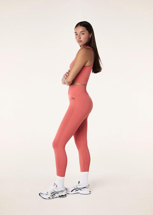 P.e Nation Restore Seamless Legging In Brick Red