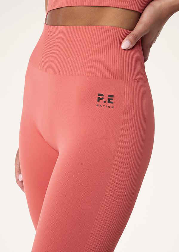 p.e nation Restore seamless legging in brick red