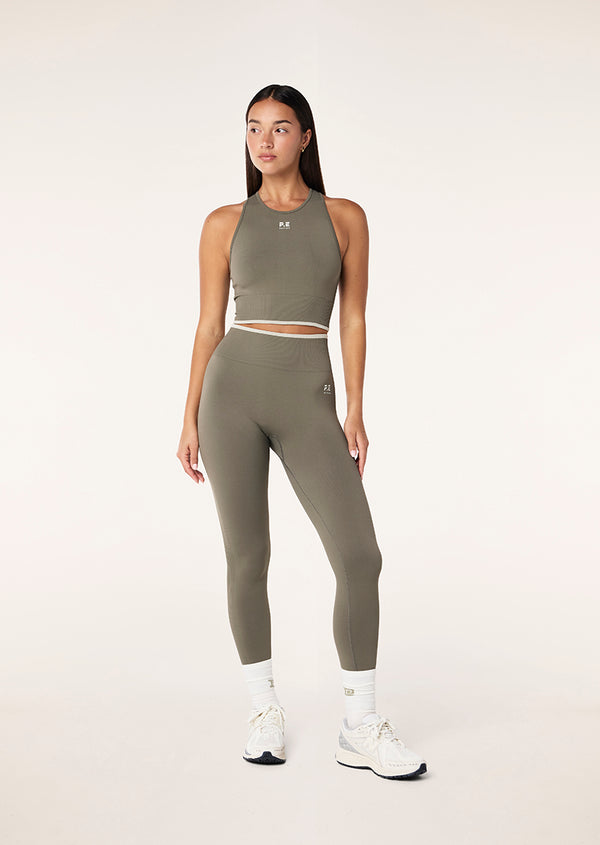 P.e Nation Restore Seamless Legging In Khaki