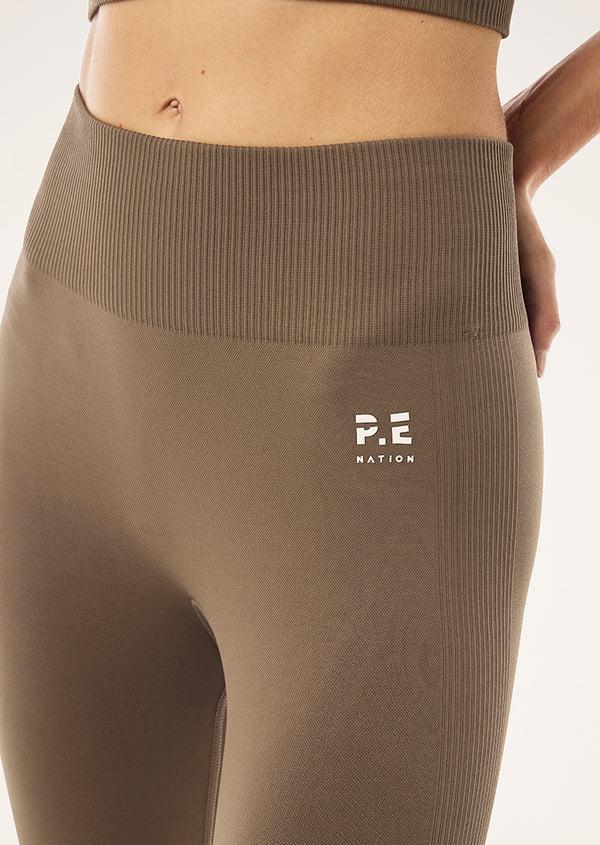 p.e nation Restore seamless legging in walnut