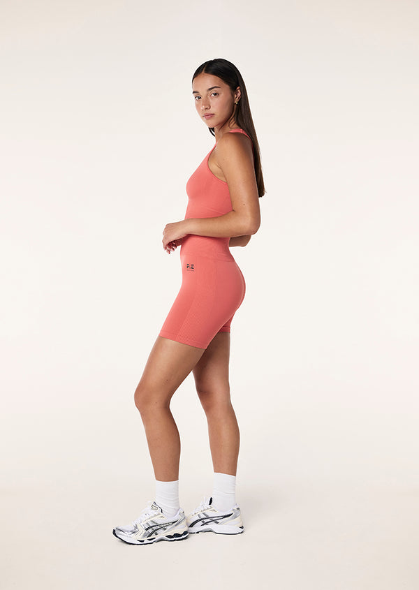 P.e Nation Restore Seamless Tank In Brick Red
