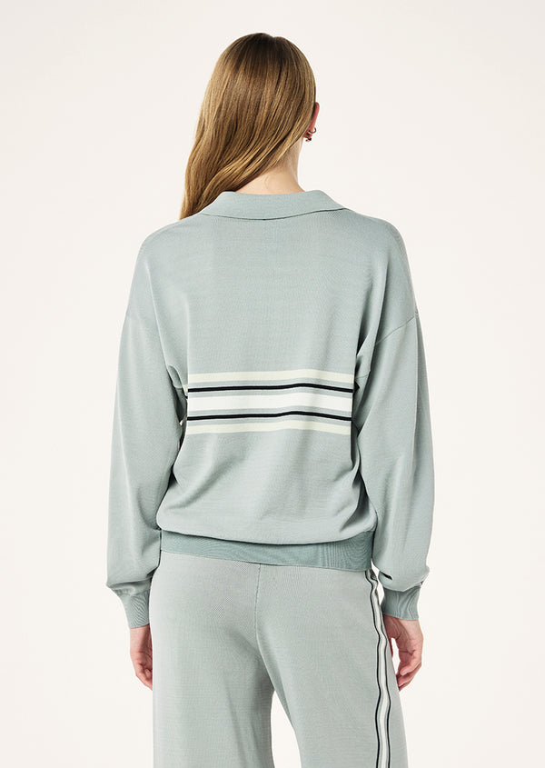 P.e Nation Retreat Collar Knit In Steel