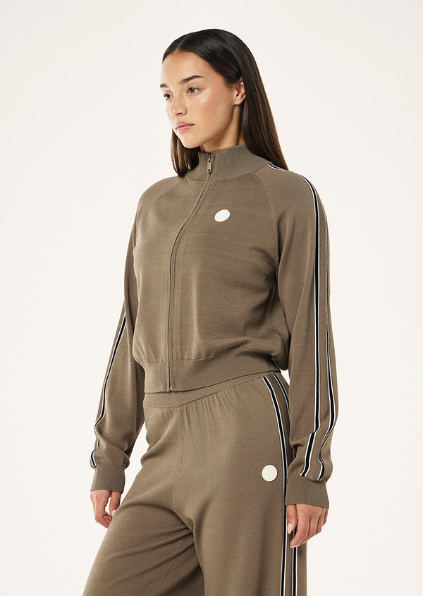 P.e Nation Retreat Knit Jacket In Burnt Biscuit