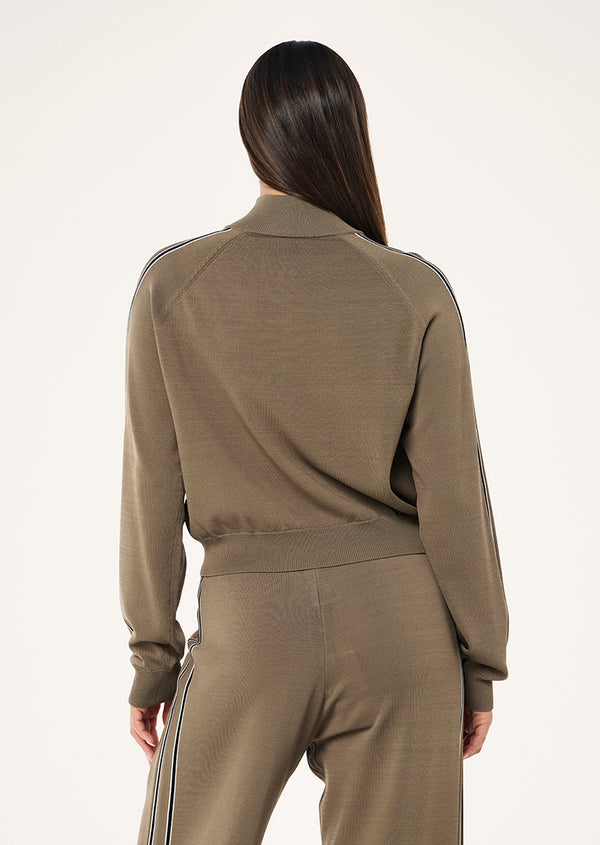 P.e Nation Retreat Knit Jacket In Burnt Biscuit