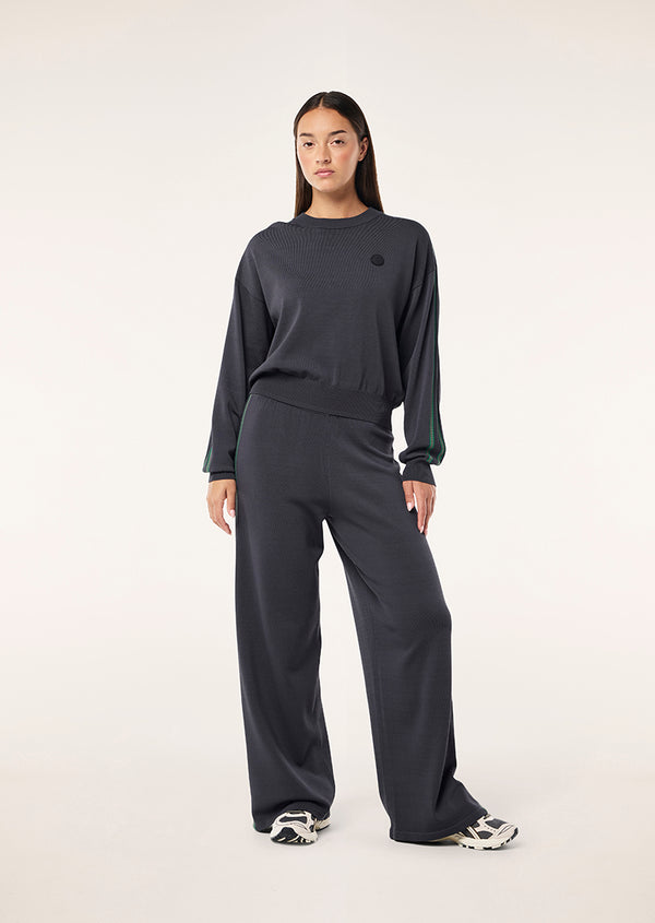 P.e Nation Retreat Knit Jumper In Caviar