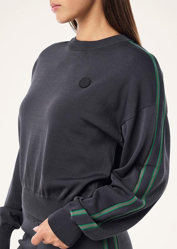 p.e nation Retreat knit jumper in caviar