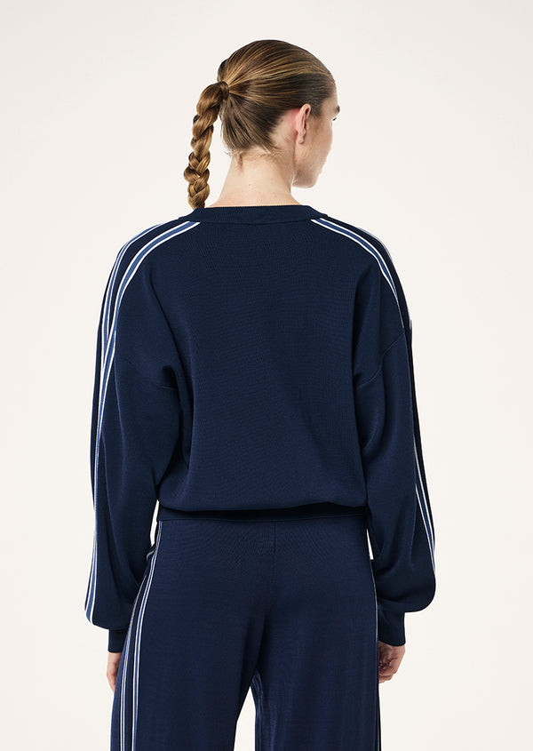 P.e Nation Retreat Knit Jumper In Dark Navy
